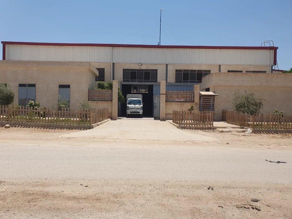 The Sarraj workshop in Damascus with its gates open