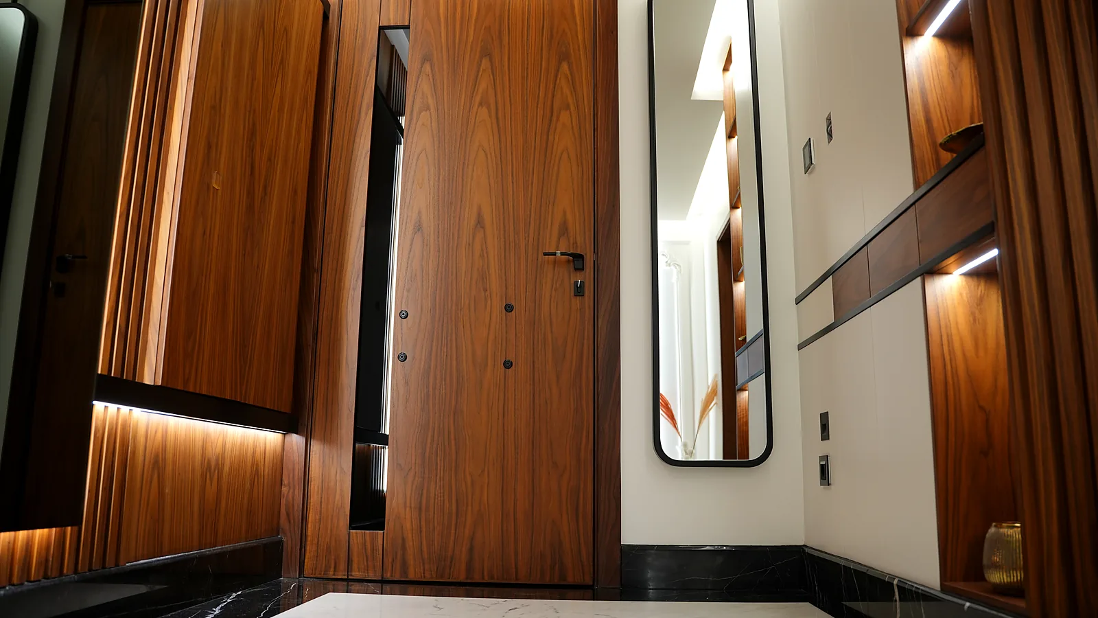 Finished custom entry interior